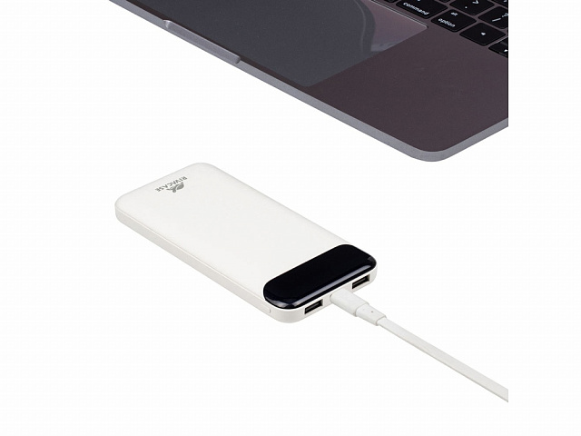 Внешний аккумулятор с дисплеем VA2240, 10000 mAh, белый
