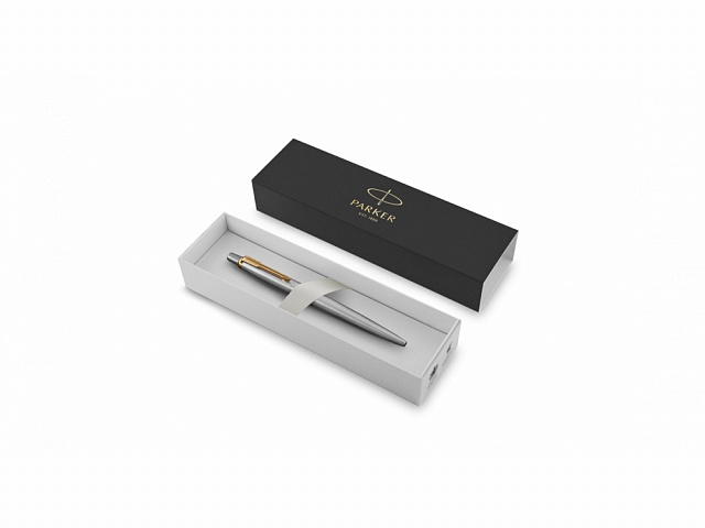 Ручка гелевая Parker Jotter Core, серебристый, золотистый