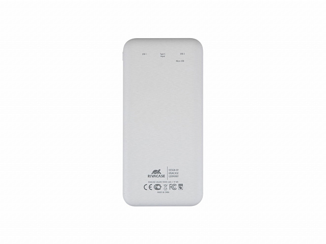 Внешний аккумулятор с дисплеем VA2240, 10000 mAh, белый