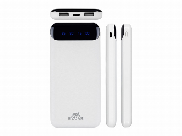Внешний аккумулятор с дисплеем VA2240, 10000 mAh, белый