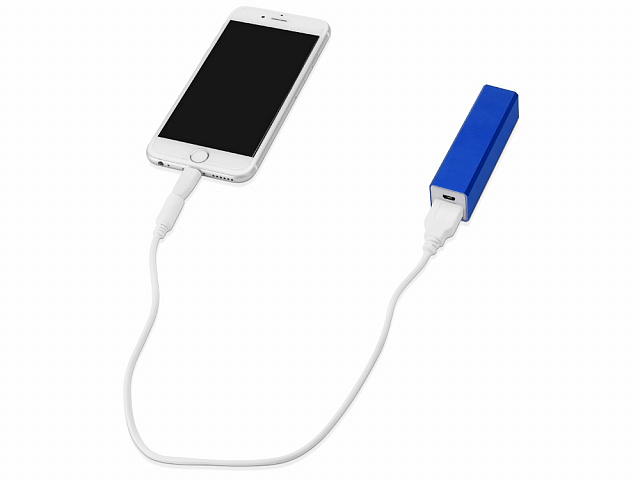 Внешний аккумулятор «Брадуэлл», 2200 mAh, синий, белый