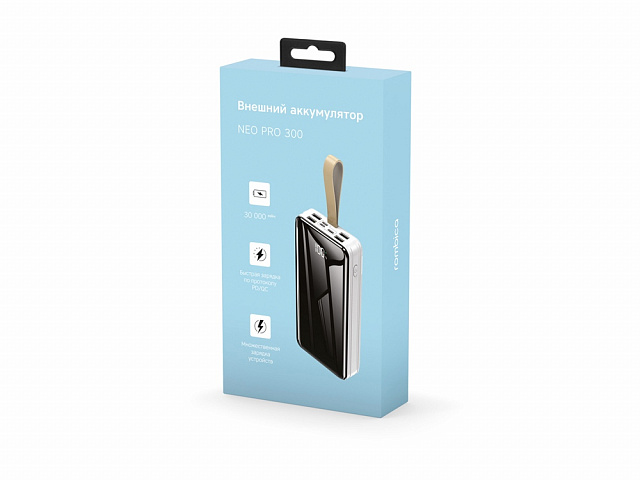 Внешний аккумулятор «NEO PRO-300», 30000 mAh, белый