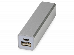 Внешний аккумулятор «Брадуэлл», 2200 mAh, серебристый, белый