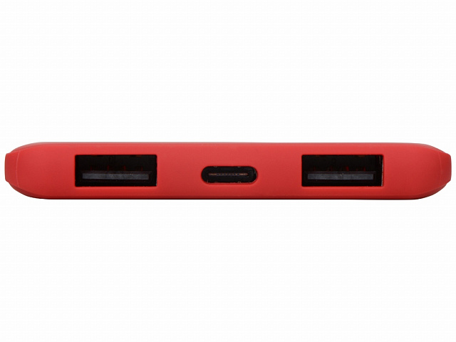 Внешний аккумулятор «Reserve» с USB Type-C, 5000 mAh, красный