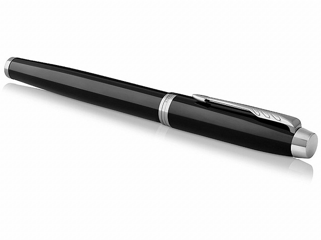 Перьевая ручка Parker IM, F, черный, серебристый