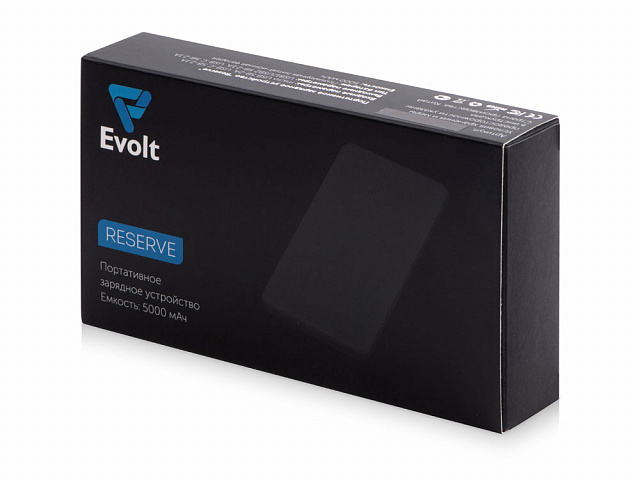 Внешний аккумулятор «Reserve» с USB Type-C, 5000 mAh, зеленое яблоко