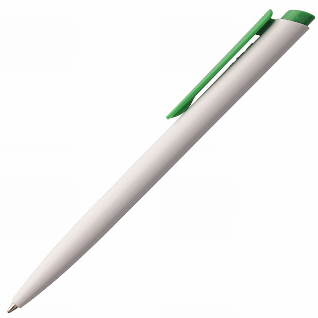 Ручка шариковая Senator Dart Polished, бело-зеленая
