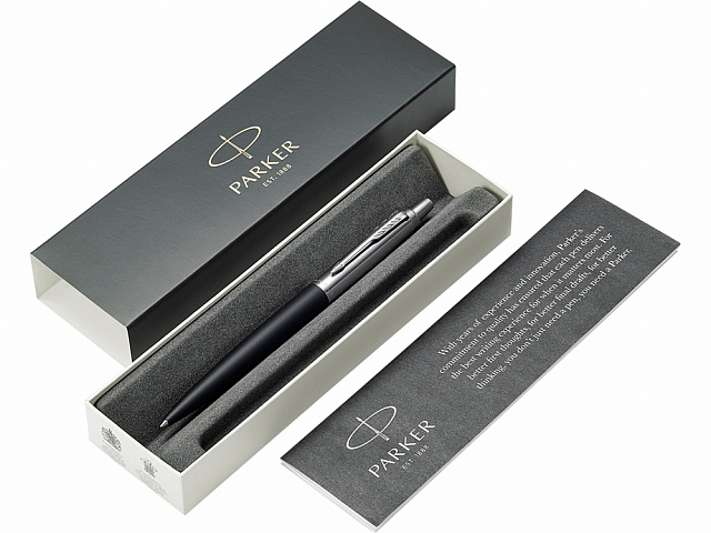 Ручка шариковая Parker Jotter XL Matte, черный, серебристый