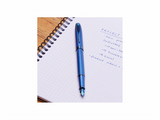 Ручка перьевая Parker «IM Monochrome Blue», синий