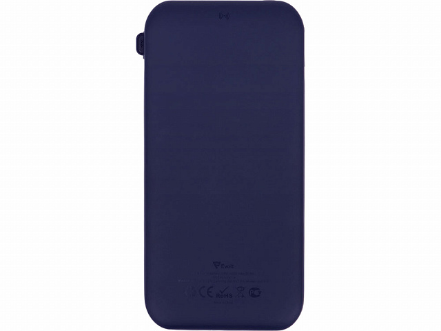 Внешний беспроводной аккумулятор с подсветкой лого «Astro», soft-touch, 10000 mAh, темно-синий