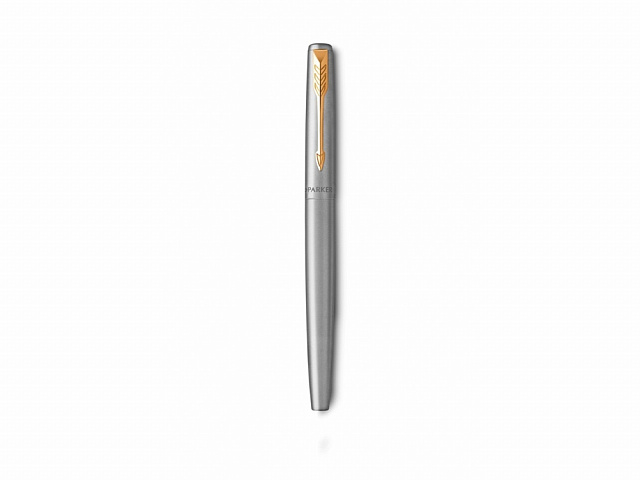 Ручка перьевая Parker Jotter Stainless, M, серебристый, золотистый, черный